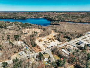 Aerial Shot of The Cove Development in Windham Maine