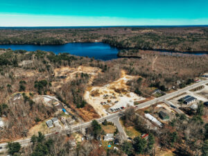 Aerial Shot of The Cove Development in Windham Maine