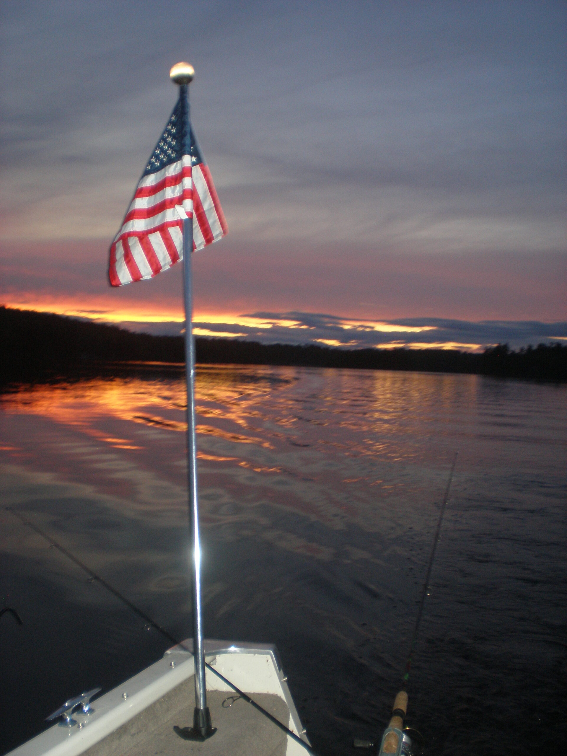 A Horn Pond Sunset, Acton, ME, by Karen Gellatly