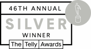 46th Annual Telly Award Silver Winner Badge